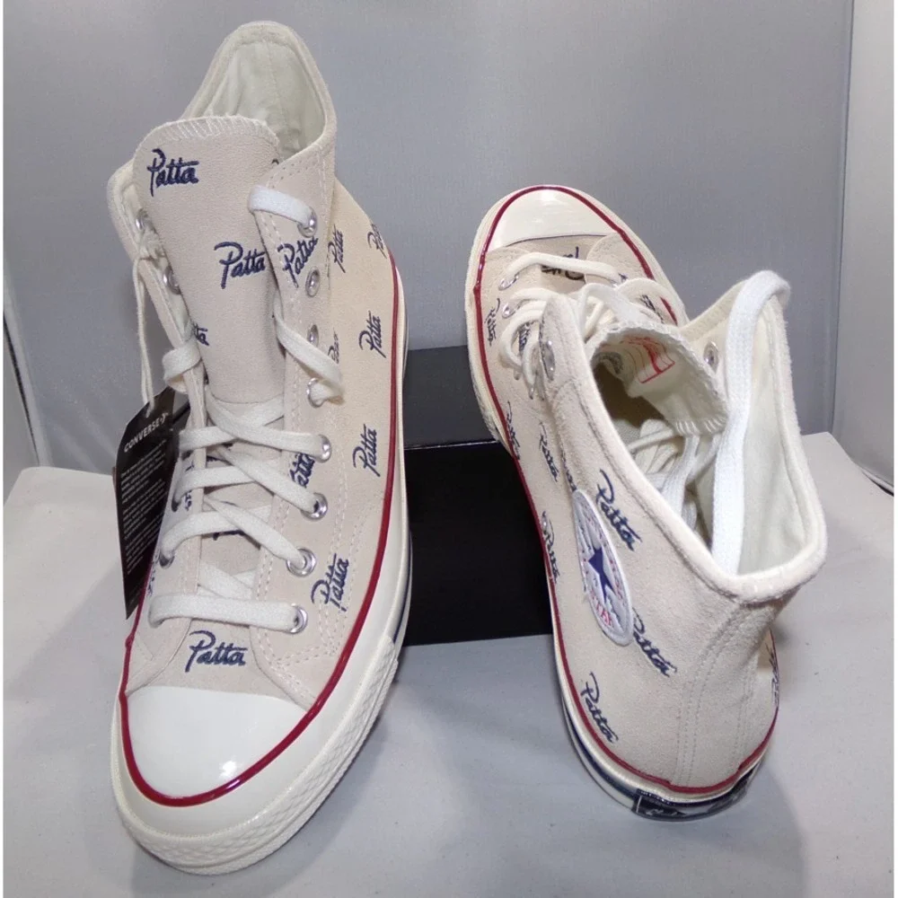 Converse Men's X Patta Chuck 70 Sneakers Natural Ivory A12831C Hight Top Size 9 - Picture 8 of 8